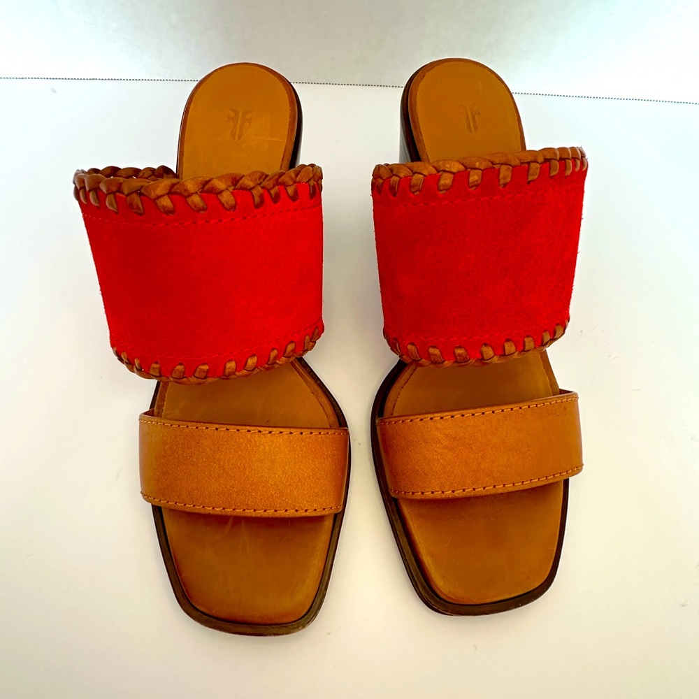 Frye Leather Suede Sandals